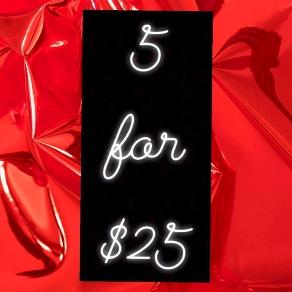 5/$25 Bundled  